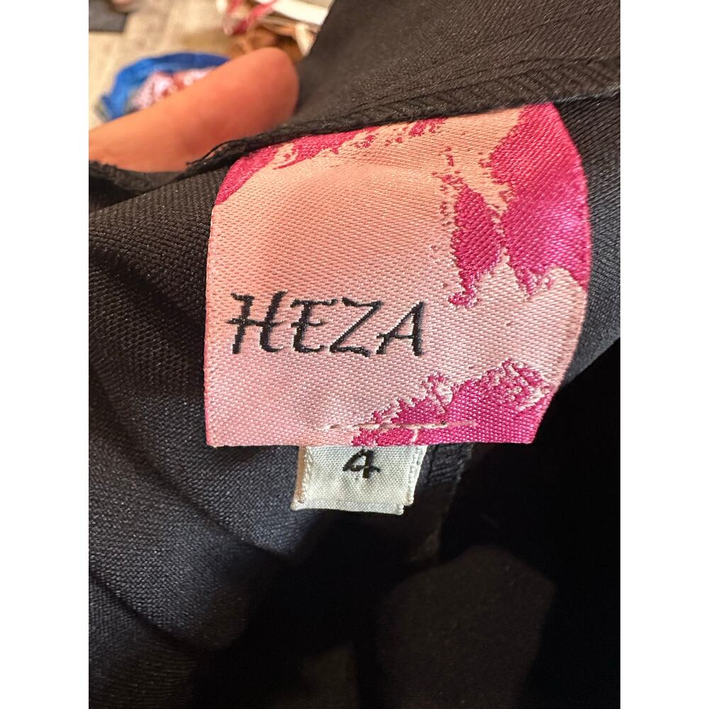 Heza Y2K Low Rise Flared Black Office Siren Indie Sleaze Pants Size 4 - Picture 8 of 8